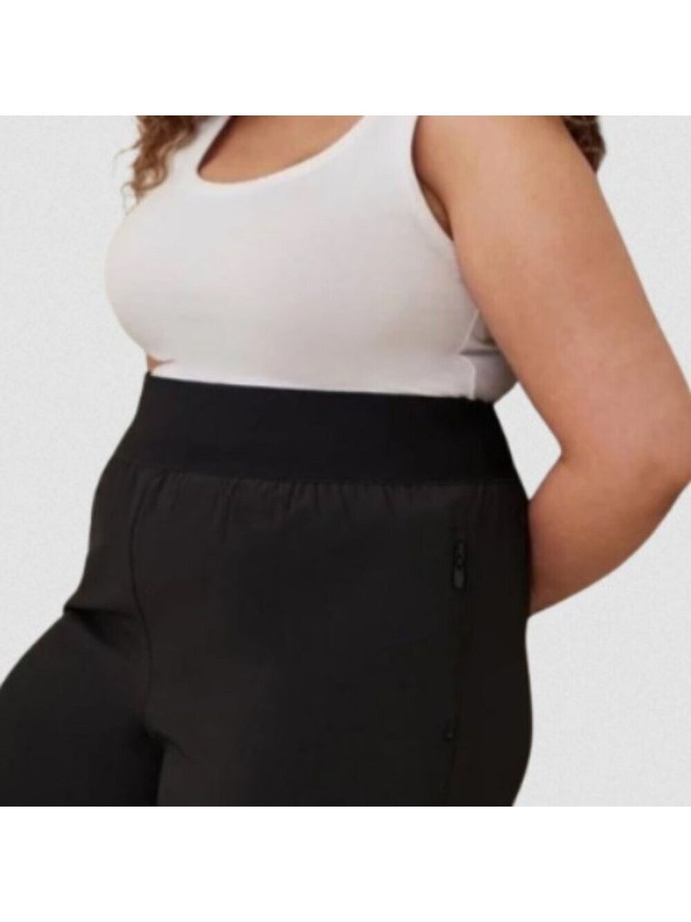 Torrid Black Happy Camper Stretch Woven Active Pant 4X - Picture 4 of 6
